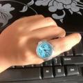 New Same Ring Watch Elegant Female Korean Style Simple Clock Men's Trendy All-Match Creative Couple Ring Watch. 