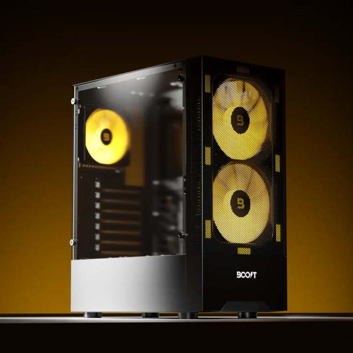 Boost Enclosure Pro Series P100 With 3 ARGB Fans