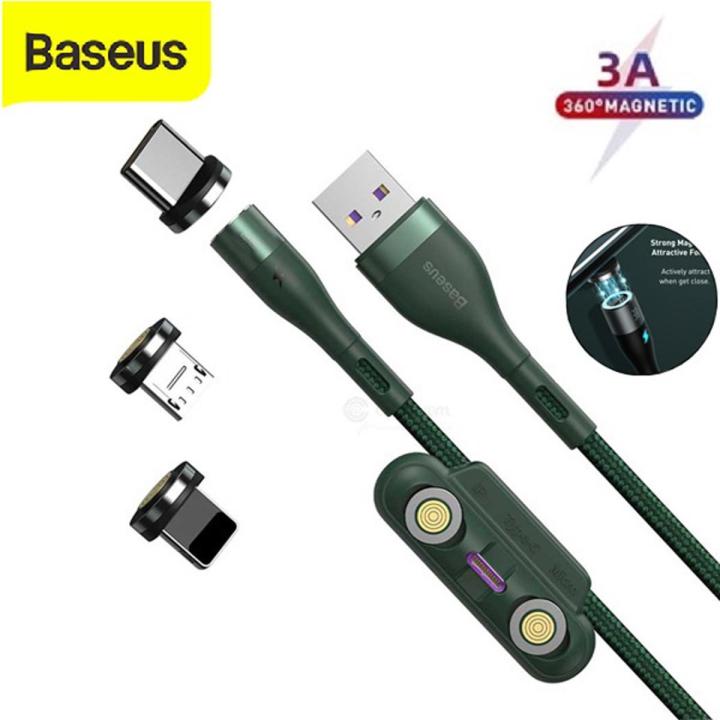 Baseus%20Zinc%20Magnetic%203%20in1%20%20Safe%20Fast%20Charging%20Data%20Cable%20USB%20to%20M+L+C%205A%20-%20Image%204
