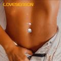 Navel Ring Sparkling Stainless Steel Belly Button Ring with Pink Cubic Zirconia Heart Butterfly Design Perfect Body Piercing Jewelry Gift for Southeast Asian Buyers Shining Cubic Zirconia Belly Button. 