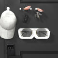 Glass Display Cabinet Glasses Storage Box Wall Mounted Sunglasses Storage Rack. 