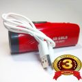 Rechargeable LED Torch Light With Money Checker Solar Power. 