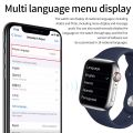 HW22 Plus Smart Watch Series 6 / 1.75 Inch Touch Screen 44mm With Silicone Band / Bluetooth Call / Rotating Crown and Full Screen / Wireless Charging / Health Monitor / Fitness Tracker (Black). 