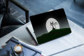 1384973 black moon cat laptop back vinyl skin sticker 12 13 14 15.6 inch size for all laptop skins sticker. 