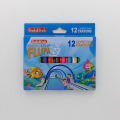 Goldfish Crayon Colors Jumbo Wax Set Of 12 Color Non Toxic Washable Safe For Baby - Kids And Children Most Recommended By Schools Pack of 1. 