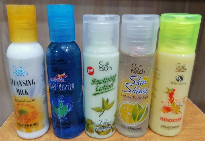 Soft Touch Cleansing Milk + Toner + Shiner + Booster + Soothing Lotion 05 Pcs Set