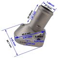 2X Car Engine Coolant Thermostat Housing Cover Water Outlet Water Pipe for Yaris 16321-21020 1632121020. 