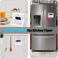 Kitchen Timer,Egg Timer with Clock,Digital Timer Stopwatch with LCD Loud Alarm for Cooking,Baking, Sports,Learning,Etc. 
