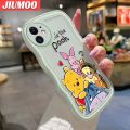 JIUMOO For Samsung S22 Plus S22 Ultra 5G Case Cartoon Cute Animal Macaron Colorful Lovely Cream Wave Border Soft Clear Shockproof Phone Cases Creative Camera Transparent Casing Simple Gentle Protective Cover. 