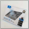 Mikuso NCP-063 Cordie-1 Notebook Cooling Pad RGB Cooling Pad Gaming Laptop Cooler, Laptop Fan Cooling Stand with USB Ports, Lap Desk Use. 