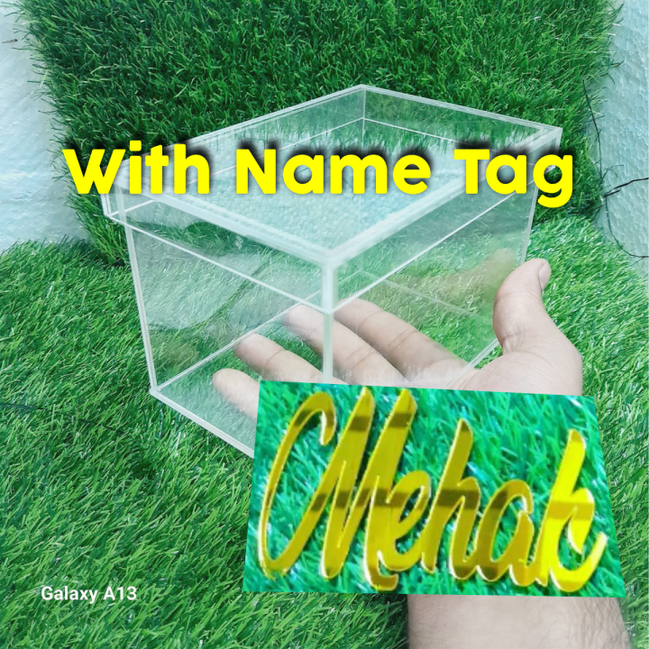 Clear Acrylic Gift Box, Birthday Gift Box Acrylic Box Get Will Soon Gift box Available customized Name Box On Demand