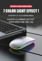 Rechargeable - Wireless Mouse Ultra Slim Gaming Mouse RGB Dual Mode 5.1 Bluetooth Mouse Rechargeable Battery Gaming RGB USB Wireless Optical Mouse With Silent Clicks Black 2.4G Backlit Mice - Plug and Play For Laptop, PC, Computer, MacBook, iPad, Smart TV. 