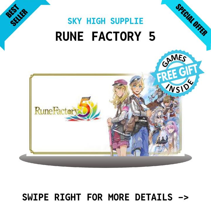 RUNE FACTORY 5 Game for PC - with complete Installation Guide - GoogleDrive/MediaFire Download - QR Codes + 1 Extra free Game - PC Games