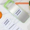 Kitchen 5 in 1 Stainless Steel Multifunctional Safe Manual Vegetable Slicer Cutter Potato Shredders Garlic Carrot Grater Chopper. 