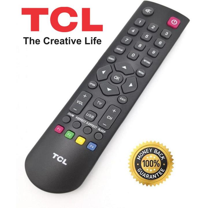 TV REMOTE TCL LCD / LED TV High Quality Remote Control Universal and Smart with Smarttube Button - Black