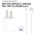 EZone 5W Charging Adapter and Cable for AirPods and iPhone. 