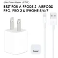 EZone 5W Charging Adapter and Cable for AirPods and iPhone. 
