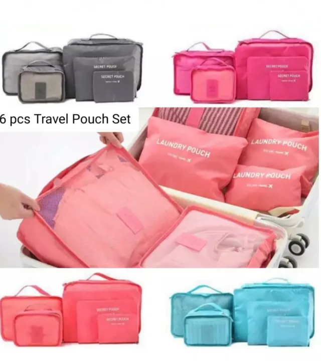 6%20pcs%20Set%20Travel%20Storage%20Bag%20Portable%20Luggage%20Clothes%20Tidy%20Pouch%20Zip%20Toiletry%20Organizer%20-%20Multi%20-%20Image%202