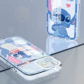 AMORVOR for Redmi Note 8 Back Cover Blue Monster Crystal Case Camera Protection Transparent TPU Soft Phone Cases. 