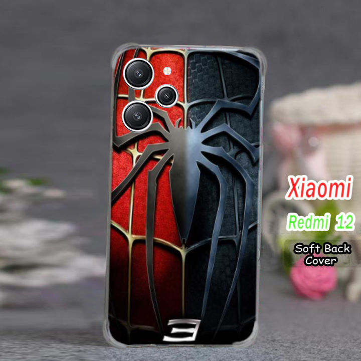 Xiaomi Redmi 12 Back Cover - Spider Man 2Gud Soft Phone Case For Boys