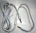 inline mic stereo + stereo cable , aux cable with builtin microphone , trrs to trs aux mic cable. 