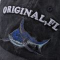 【HOT】 2022 New High Quality Wash Cotton America Flag Shark Men's Baseball Cap Women Snapback Hats For Men Bone Hip Hop Dad Hat Gorras. 