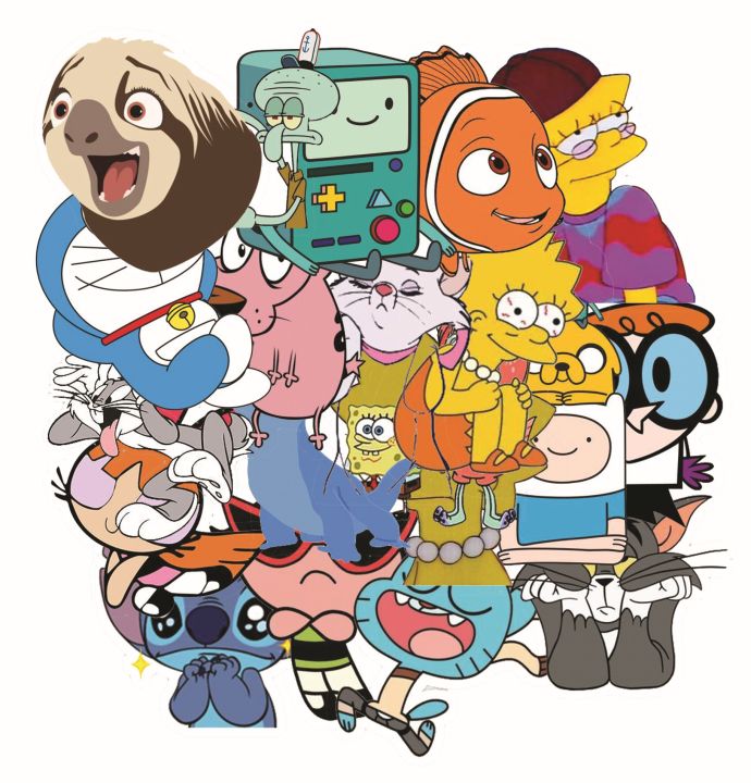 Multiple Cartoon Stickers Of Your Choice Available in Single, Pack of 3, 5, 8. 12, 15 Best Quality Aesthetic Cool Stickers For Boys and Girls