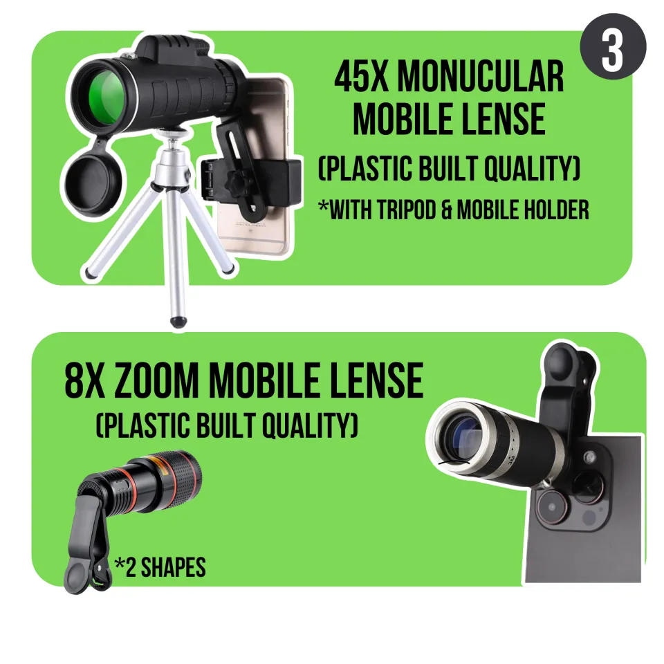 Mobile Camera Lens Mobile Lens 4K 100x Zoom Mobile Lenses