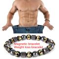 Magnetic Therapy Bracelet Beads Hematite Stone Health Care Weight Loss Jewelry. 