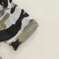 Newborn Toddler Boy Outfits Sets Letter Printed Short Sleeve T-shirt with Camouflage Short Pant Suits. 