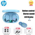 【COD+Original+Ready stock】HP E6S TWS Wireless Bluetooth Headset with Microphone Air Pro Earbuds Noise Canceling Headphone. 