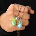 1Pair Cute Luminous Turtle Heart Magnetic Pendant Necklace For Women Men Couple CHAINI. 