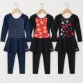 Girls Swimsuit – 1-Piece Full Coverage Swimwear With Frill | Long Sleeves | Age 5–12 | Black & Navy Blue. 