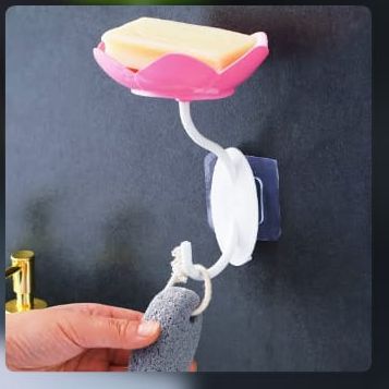 Wall-%20Mounted%20Drain%20Soap%20Box%20Double%20Layer%20Flower%20Shaped%20Soap%20Tray%20Removable%20Soap%20Dish%20Non-%20Slip%20Storage%20Self-%20Adhesive%20Bathroom%20Accessories%20-%20Image%205