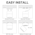 Led Downlights Foldable Spot LED Downlight Spotlight Lights 220V Ceiling 15W Surface Mounted Lamp Kitchen Indoor Light. 
