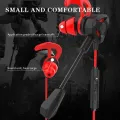 Universal in Ear Wired HEAVY BASS Earphones MOBILE EARPHONE 3.5MM STEREO EARPHONE wired Gaming Earphones - in-ear Wired Lightweight Earbuds - Gaming Headphones with Detachable Mic Mobile Phone and Laptop, PC. 