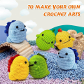 Crochet Set Kit for Beginners,Set of 6 Cute Dinosaur Crochet Animal Kit with Detail Video Illustration,Beginner Crochet Set. 