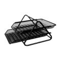 Heavy Duty Metal 2 Tier story Desktop Document Letter Tray / Office 2 Tier Heavy Duty Metal Desktop Letter Tray / File Organizer Sorter Desk Document Organizer /  Shelf Tray Magazine Holder Paper. 