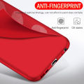 For Vivo V7 1718 5.7 inch Free Tempered Glass 360 Full Coverage Matte Finish Sturdy Hard Acrylic All-around Protection Cell Phone Case. 