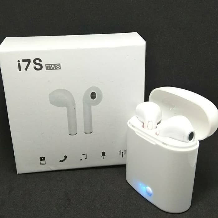 TWS i7s Mini Bluetooth Airpods Wireless Headset With Charging Doc For Android & all Phones Wireless Earbuds with Noise Cancelling Microphone