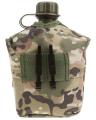 Military Water Bottle Canteen with Cover & Aluminum Cup - 1 Liter. 