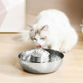 Stainless Steel Pet Drinking Fountain Dog Cat Water Fountain For Cats Small Dogs 2l Ultra-Quiet Automatic Fountains Cat Drinker. 
