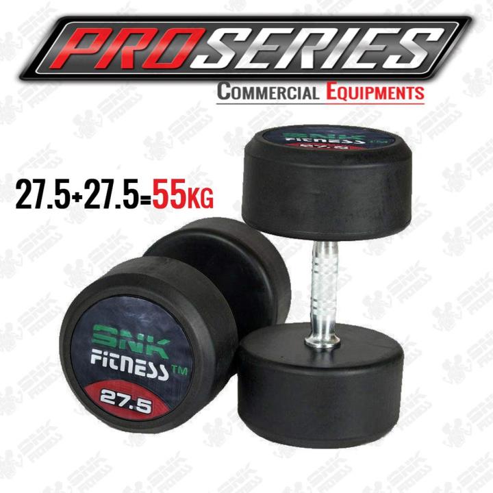 Commercial Dumbbell Set 27.5-kg Pair (27.5+27.5=55kg)