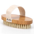 Natural Bristle Bath Brush Exfoliating Wooden Body Massage Shower Brush SPA Woman Man Skin Care Dry Body Brush. 