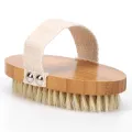 Natural Bristle Bath Brush Exfoliating Wooden Body Massage Shower Brush SPA Woman Man Skin Care Dry Body Brush. 