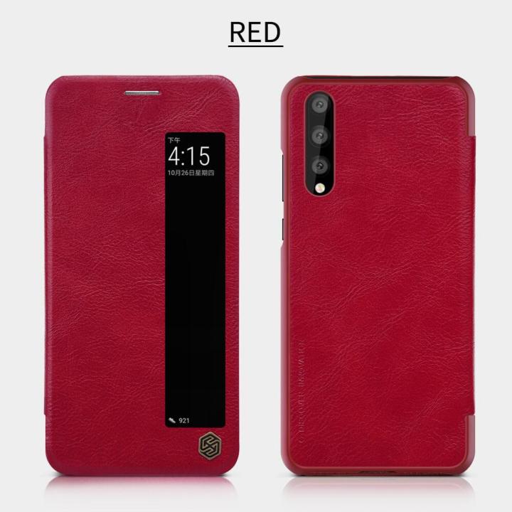 Huawei%20P20%20Pro%20Nillkin%20Qin%20Series%20Window%20View%20Leather%20Flip%20Case%20-%20Image%203