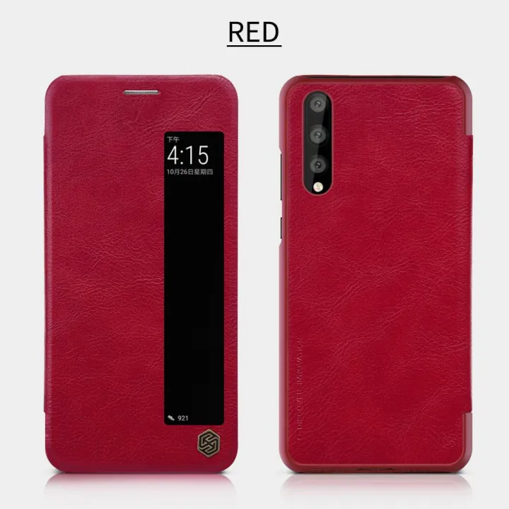Huawei%20P20%20Pro%20Nillkin%20Qin%20Series%20Window%20View%20Leather%20Flip%20Case%20-%20Image%203