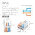 1 in multiple out Quick Wiring Connector Universal Splitter wiring cable Push-in Can Combined. 