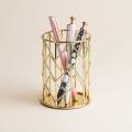 Pen Holder Square or Round Metal Mesh Pen Pencil Holder Durable Pen Organizer Pens/Pencils/Markers Supplies Pen Cup for School Office, Shop or Home use. 