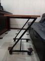 Z Shape Folding Table Laptop Table Side Table Coffee table With Wheels Multi Purpose Use. 